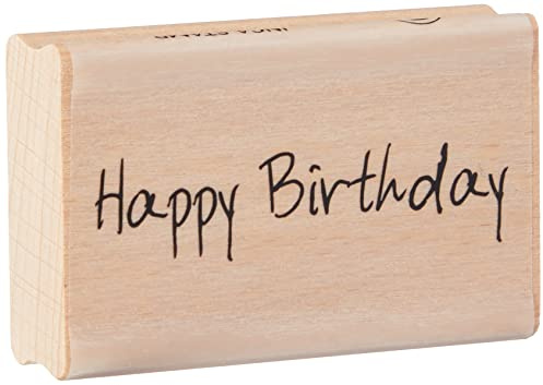 Art Stamps 7005B Scribble Happy Birthday Stamp Black