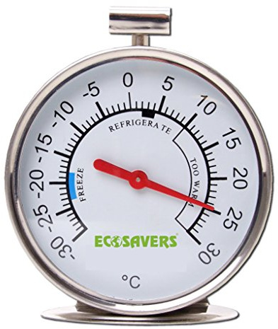 Fridge Freezer Thermometer Stainless Steel Refrigerator Temperature New