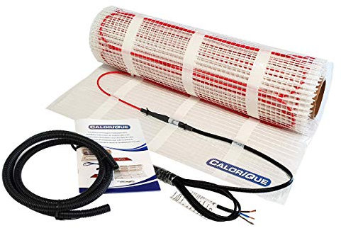 Tapis de câbles chauffants électriques CALORIQUE - 6,0 m² - Chauffage au sol électrique efficace 200 W/m²- Technologie TWIN - Sources d'énergie renouvelables [A +++]