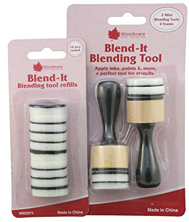 Woodware Ink Blending Tool With Spare Pads For Rubber Stamping & Scrapbooking
