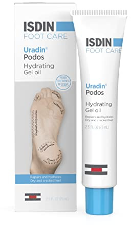 ISDIN Uradin Podos Foot Cream, 10% Urea, Repairs Cracked Feet, 2.5 fl oz