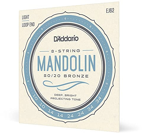 J62 10-34 Juego de cuerdas para mandolina 80/20 bornce Loop End