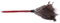 Summerwindy Nettoyeur de poussière Plumeau d'autruche Plumeau de meubles à lames de ventilateur Rouge 44 cm Plume d'autruche