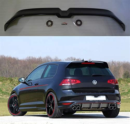 CAIXCAR ALLARME GOLF 7 GOLF VII 3 PORTE 5 PORTE 2012-2020 NERO LUCIDO SPOILER
