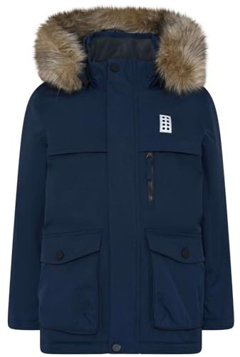 Lego Wear Jungen Lego Wear drenge Tec vinterjakke parka eksklusiv serie 100% vandtæt, vindtæt, åndbar, varm Jacke, Dunkle Navy, 116 EU