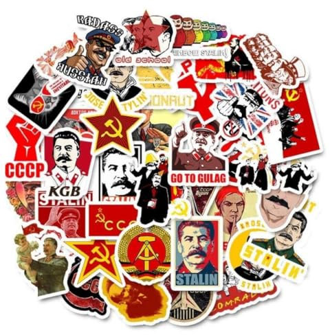50 Stücke Gemischte Sowjetunion Stalin Ussr Cccp-aufkleber Für Skateboard-gepäck Laptop-gitarre Lustiger Graffiti-aufkleber
