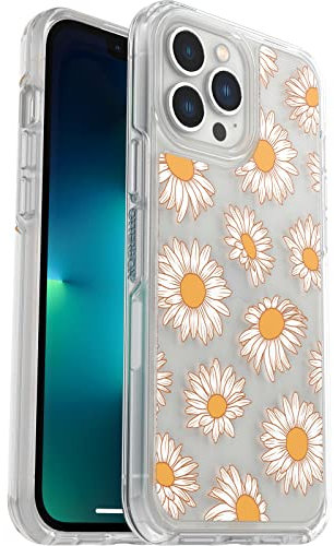 OtterBox Symmetry Clear Case for iPhone 13 Pro Max/iPhone 12 Pro Max, Shockproof, Drop proof, Protective Thin Case, 3x Tested to Military Standard, Vintage Daisy