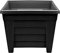 Optimal Products Long Trough/Oval/Square Plant Pot Plastic Planter Indoor Home Outdoor Garden Window Herb Flower Box (38cm Square Planter Ebony, 1)