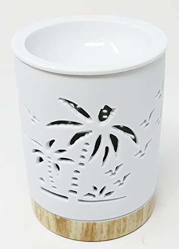 JRose Collections Aromatherapie-Diffusoren für Öl/Wachsbrenner, Keramik, Schmetterlings- und Baummuster, JR1510