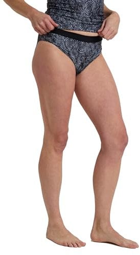 Mountain Warehouse Ocean Notion Bikini Bottoms - Wide Waistband Shorts, Chlorine Resistant, Quick Dry Swimsuit - Spring Summer, Pool, Diving Black 18