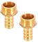 TopHomer 2Pcs BSP Hose Connector Brass Pipe Fitting 16mm Barb x G3/4 Male, Hose Barb Tail Male BSP Thread Connector Joint Copper Coupler Adapter