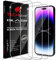 TECHGEAR [3 Pack GLASS Edition for iPhone 14 Pro 6.1, Tempered Glass Screen Protectors Cover [2.5D Round Edge] [9H Hardness] [Crystal Clarity] [Scratch-Resistant] [No-Bubble]