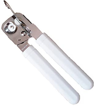 Manual Can Opener, Stainless Steel Tin Opener with Butterfly Knob and Non-Slip Handle, Safety and Smooth Edge Jar Opener for Elderly with Arthritis