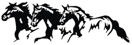 Car Stickers, 3D Horse Shape Car Vinyl Decal Reflective Protective Car Sticker Scratch-Resistant and Wear-Resistant Warning Sticker for Car Laptop Wall Window Bumper