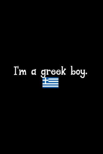 I'm a greek boy: Liniert Notizbuch Tagebuch Geschenkidee Notizheft Flagge Geschenk Land