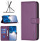 ATISIJIE Flip Custodia in Pelle PU Premium cover per Huawei P Smart 2020/2021/2019,Custodia Sottile in Pelle per cover,con Supporto Stand,Slot per Schede e Chiusura Magnetica-Viola scuro