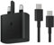 Dr.Tech® 25W Samsung Galaxy Super Fast Charging Travel Adapter, Mains charger With USB-C to C Data Cable, Black