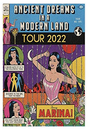 EYEZER Exklusive Kunst Sängerin Marina Diamandis Poster 3 Leinwand Poster Schlafzimmer Dekor Sport Landschaft Büro Zimmer Dekor Geschenk ungerahmt 30 x 45 cm
