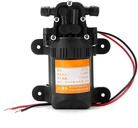 AttreX stainless Steel Booster Pump Lawn Jet pumps Micro High Pressure Diaphragm Wash Car Pump, Automatic Switch Agricultural Electric Water Pump For Dc 12v 4l/Min Self Priming Pumps for Home Garden W