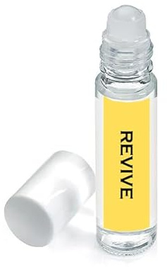 Simply Essential Revive Aromatherapy Pulse Point Roller Ball Oil 10ml | Rose Geranium, Lemon, Lime & Eucalyptus, Roll On for uplifting aroma