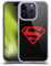 Head Case Designs Offizielle Superman DC Comics Schwarz Und Rot Logos Softgelhülle Kompatibel Mit Apple iPhone 14 Pro Und Kompatibel Mit Magsafe Zubehör