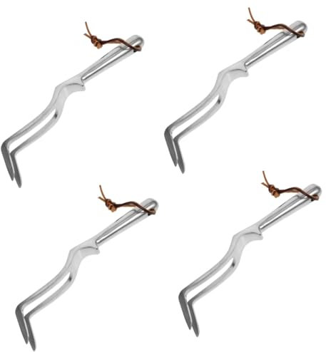 Hemobllo 4pièces Râteau à Main pour Jardinage Outil Et Portable pour Désherbage Travail Sol