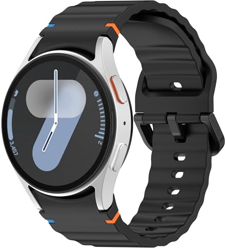 xhKJO Pulseras de Repuesto para Galaxy Watch FE/Galaxy Watch 7 Bracelet,Correas Reloj Silicona Correa Brazalete Strap para Galaxy Watch FE 40mm /Galaxy Watch 7 40mm/ Galaxy Watch 7 44mm