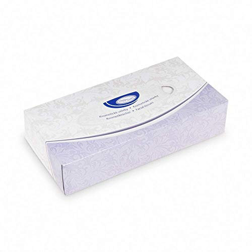 VEPATIM 400 Kosmetiktücher 100% Zellstoff 2-lagig in Spenderbox weiß