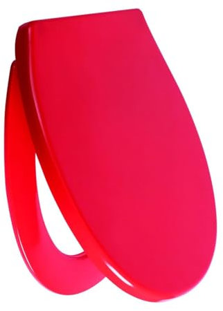 Primaster WC-Deckel mit Absenkautomatik Rot Toilettensitz Toilettendeckel