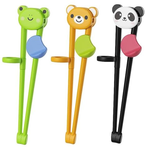 3 Pair Kids Chopsticks, Training Chopsticks for Kids, for Children Toddler Beginners Right Or Left Handed