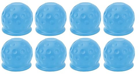 Grcfumo 8 Stück LKW-Anhängerkupplungs-Kugelabdeckung, 50 mm Anhängerkupplungs-Kugelkappe, Anhängerkupplungs-Kugelabdeckung für Wohnmobil, Wohnwagen, Boot, LKW (Blue)