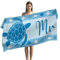 LXTOPN 180 * 90cm Mikrofaser Strandtuch, Badetuch Groß für Herren und Damen, Schnelltrocknendes Strandtuch für Paare (Blaue Schildkröte)