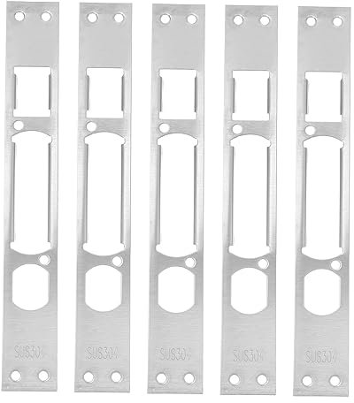SEWOART 5pcs Door Security Plate Door Reinforcement Strike Plate Body Buckle Use