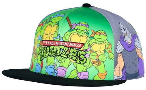 Teenage Mutant Ninja Turtles Erwachsenenhut Heroes Shredder Mutant Mayhem Sublimated Adjustable Snapback für Männer und Frauen Multi