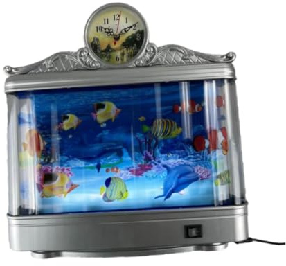 Sharplace LED Aquarium Lampe, Aquarium Nachtlicht Ornament, Dynamischer Virtueller Ozean, Künstliche Tropische Landschaft, Simulation Aquarium Licht Tischdekoration für Büro, Heim, Wohnzimmer, Stil c