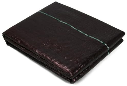 PPQIRU Unkrautbekämpfungsmembran 2PCS Unkraut Membran Garten Landschaft Stoff Anti Gras Tuch Starke Atmungsaktive Kunststoff Mulch Dicker Bodendecker Blatt Matte(100cmx1000cm)