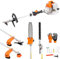 A.M.C. Decespugliatore multifunzione a scoppio 4 in 1 tagliasiepi troncarami e motosega motore 52cc 2 tempi comprende testina doppio filo e disco tre denti acciaio