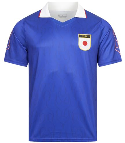 JELEX Retro History Herren Trikot | mit eingesticktem Logo & Kurzarm | Nostalgie-Design für Fußballfans | ideal für Sammler