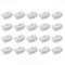 Bohaner 20x Doppelt Halterung Leitungshalter Clips 811611797 Bremsleitung Halter Bremsleitung Clip Auto Bremsschlauch Clips für A.u/d-i Seat Skoda V..W Weiß