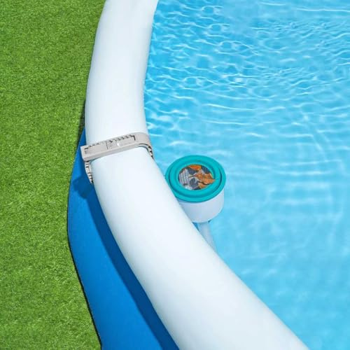 Teenpull Écumeur Skimmer Surface Piscine Bestway 58233 en Plastique Durable, pour Filtration 2006 L/h, Collecte débris Feuilles Insectes flottants, Montage réglable, Entretien Facile Hors Sol
