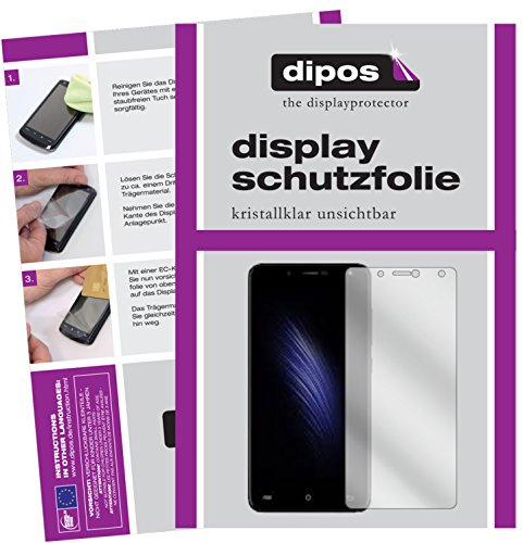 dipos I 2x Screen Protector compatible with Cubot Hafury Mix 2017 Protection Films clear
