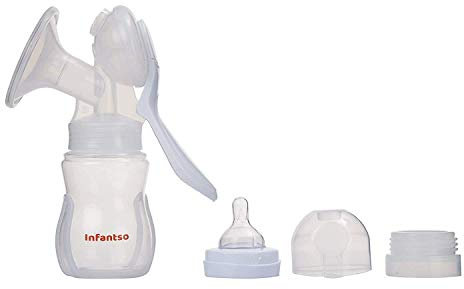 U-grow Handmilchpumpe - Manuelle Brustpumpe Stillen Milchsammler - BPA-frei Milchpumpe
