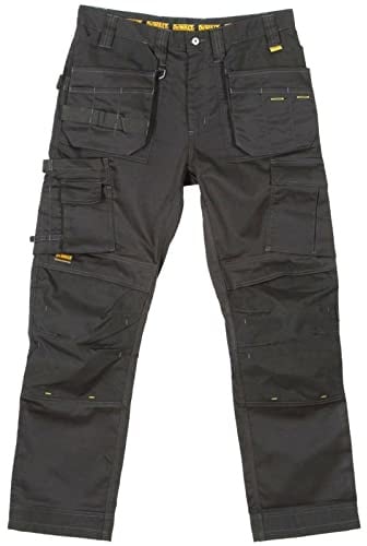 DeWALT THURLSTON 30W/31L Thurlston Black 3D Stretch Trouser, 30 Waist, 31 Leg