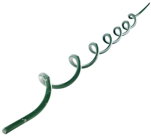 WERKA PRO Lot 5 Tuteurs Spirales en Acier Vert 1,8m