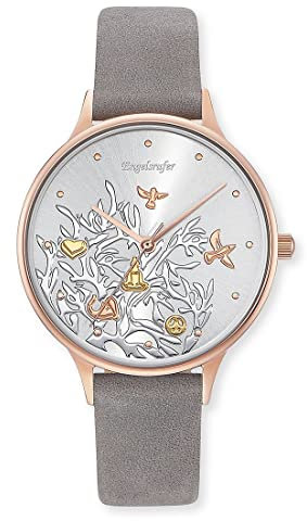 Engelsrufer Armbanduhr Damen Edelstahl LEBENSBAUM 34 mm