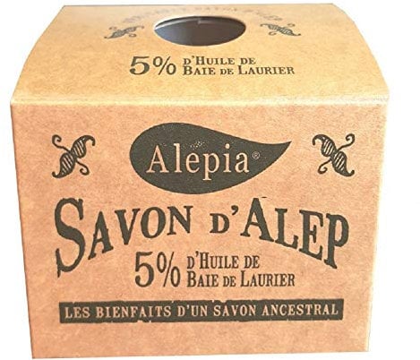 Alépia Authentic 190g, 5% Lorbeer-Öl, 5 Stück