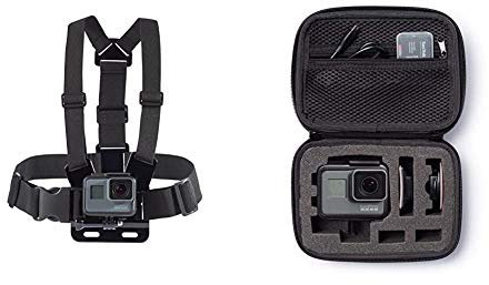 Amazon Basics - Small GoPro Carrying Case + Chest Mount Harness