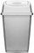 Muddy Hands 50 Litre Large Plastic Swing Bin Flip Top Home Kitchen Rubbish Waste Dustbin (Grey)