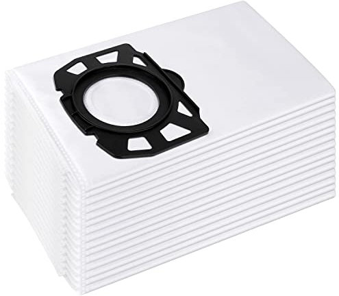 Rebirthcare 15 sacchetti per Kärcher aspirapolvere 2.863-006.0 in tessuto non tessuto 487, sacchetti di ricambio WD4 WD5 WD6 WD5P WD6P Premium MV4 MV5 MV6 sacchetti per filtro bagnati e asciutti