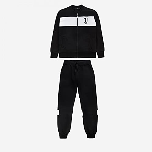 JUVE Juventus Tuta Track Top Nera con Fascia Bianca Logo - Uomo - 100% Originale - 100% Prodotto Ufficiale - Scegli la Taglia